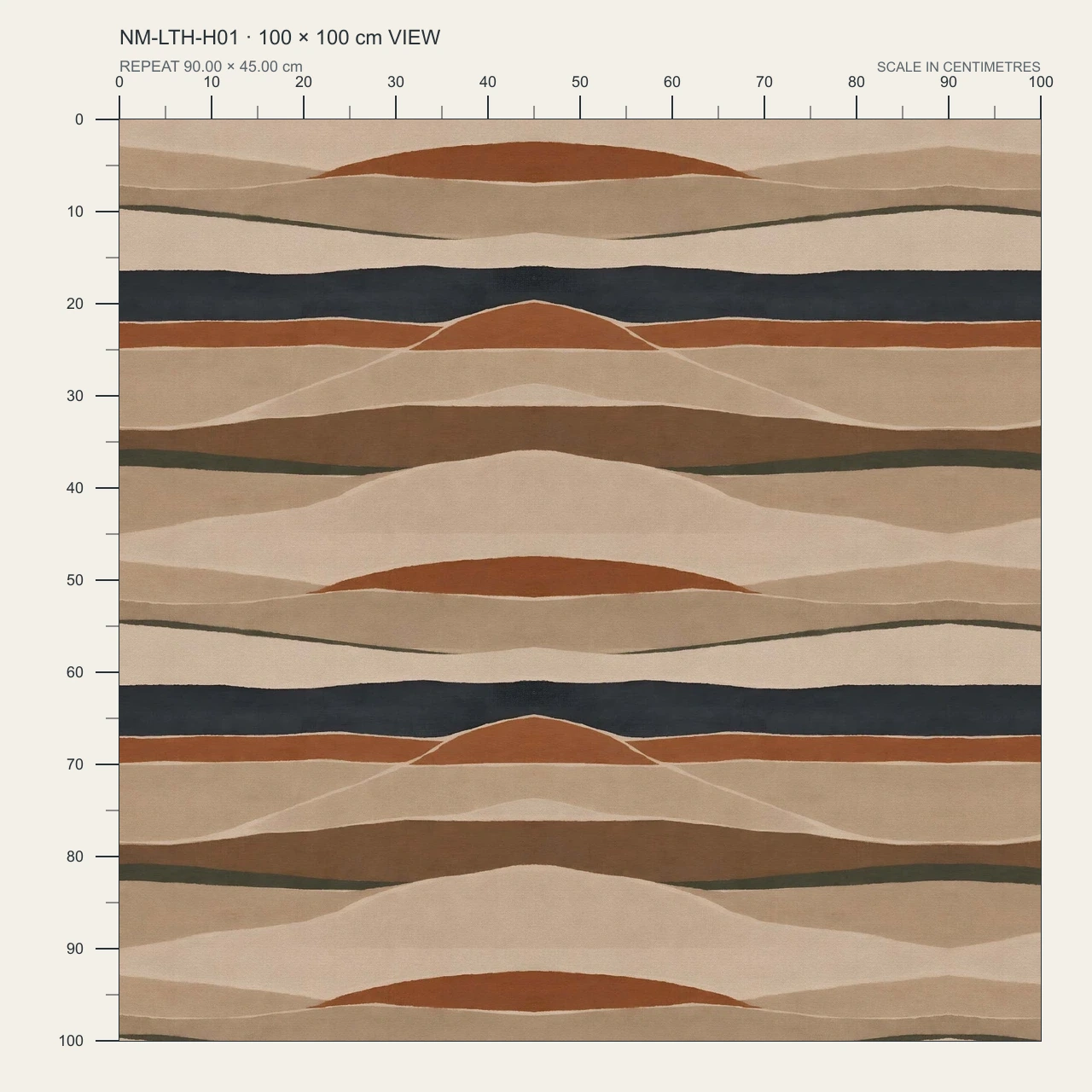 True scale of NM-LTH-H01, derived from the approved production artwork.